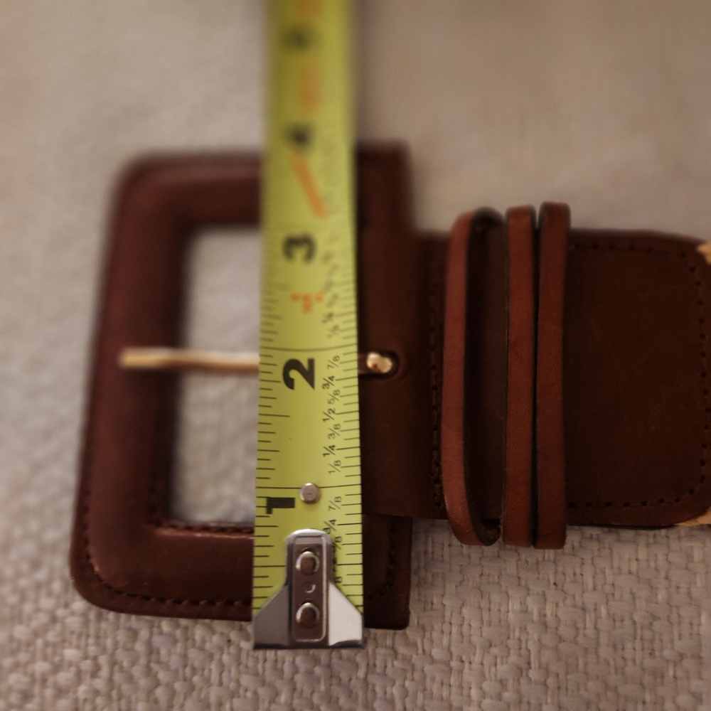 Vintage Bernadette Rossi for Bonwit Teller Italian Leather Woven Belt S Boho - Picture 7 of 8